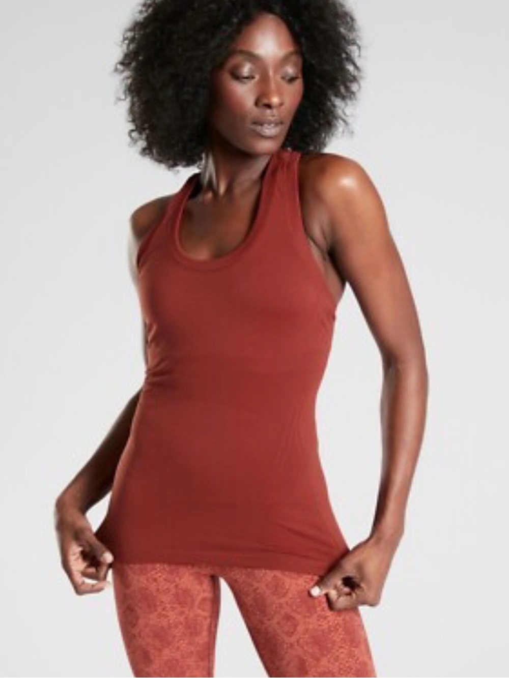 ATHLETA Momentum Seamless Scoop Neck Women's Athletic Workout Tank Top Size L
